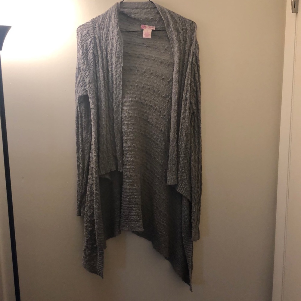 Gray cardigan